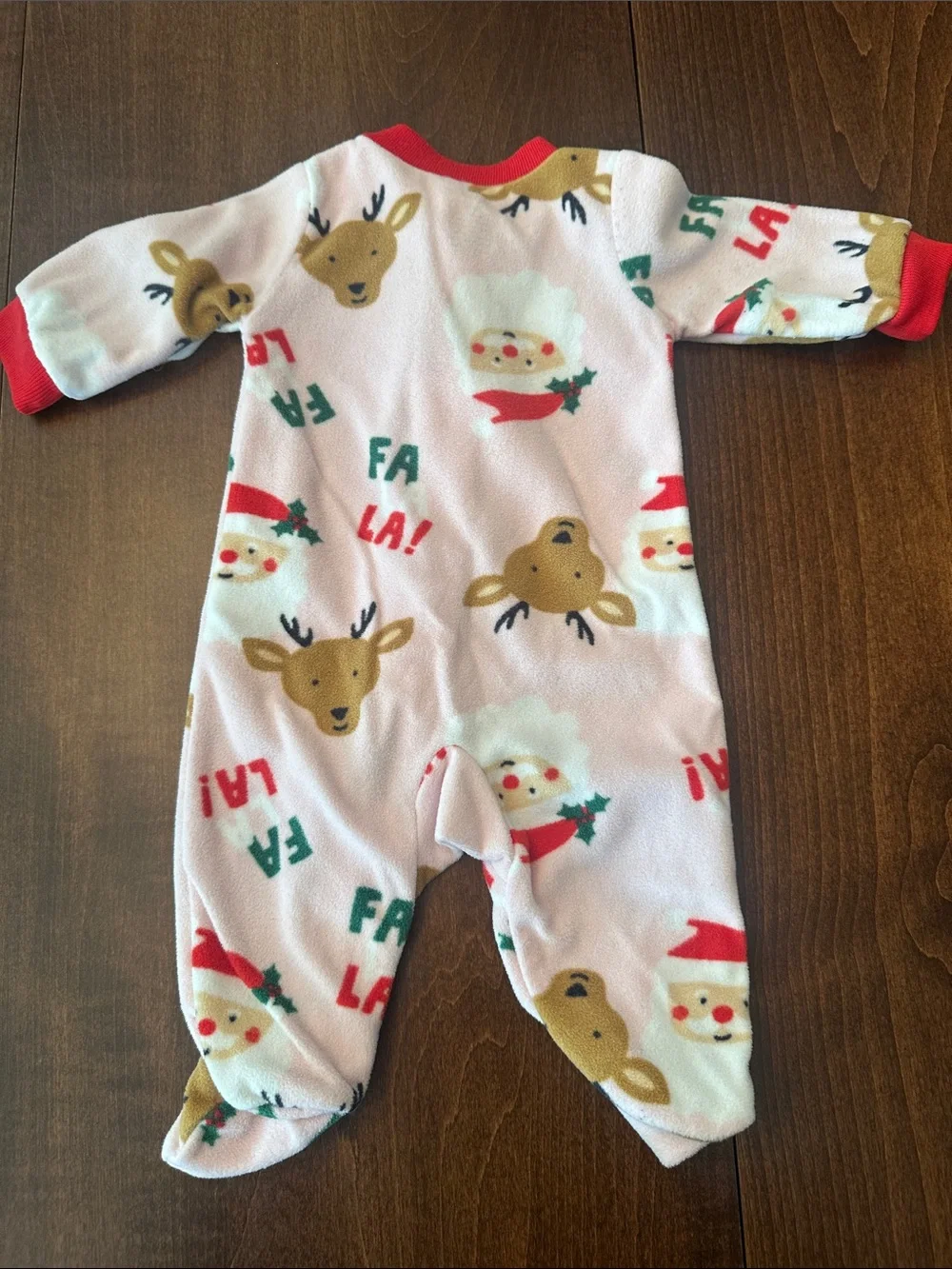 Carter's Holiday Baby Footed Sleeper & Old Navy Plaid Baby Footed Sleeper